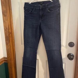 Banana Republic Women's Dark Indigo Straight Leg Jeans